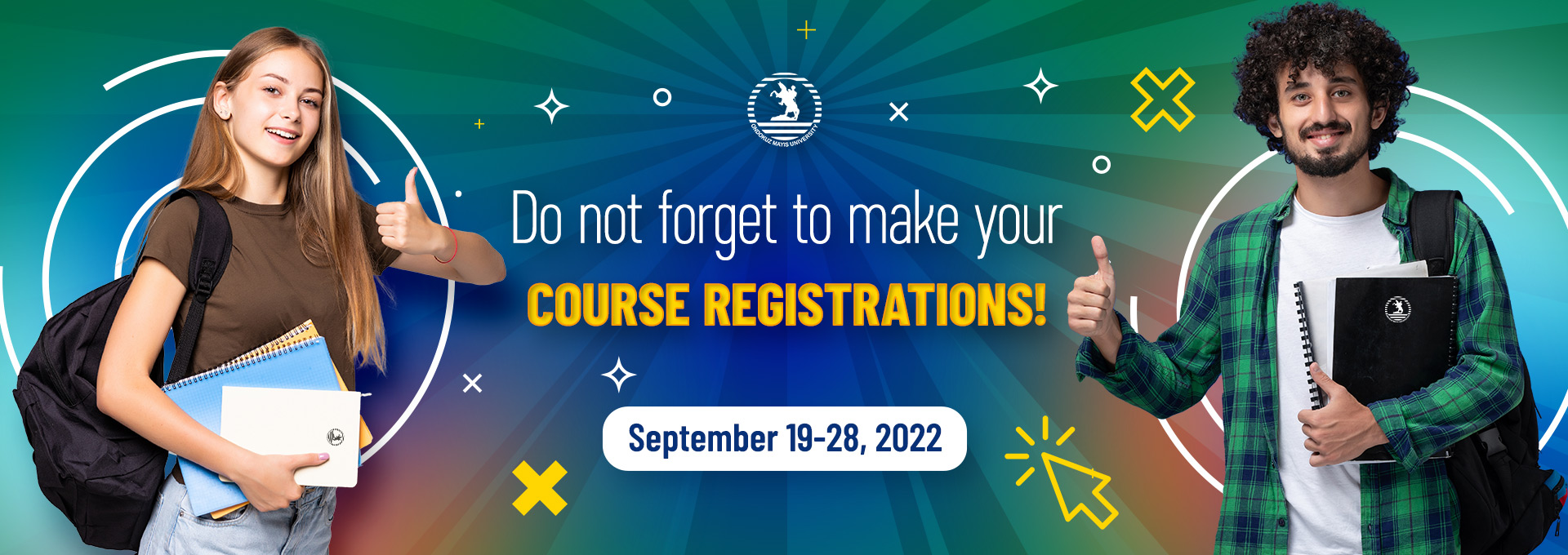 Do not forget to make your course registrations!