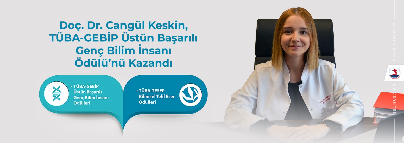 Doç. Dr. Cangül Keskin, TÜBA-GEBİP Üstün Başarılı Genç Bilim İnsanı Ödülü’nü Kazandı