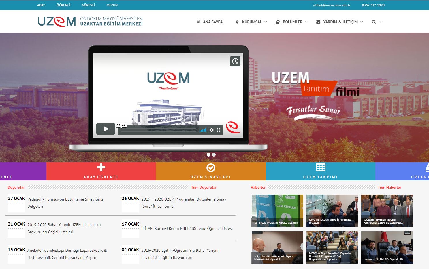 omu uzem formasyon ogrenci girisi
