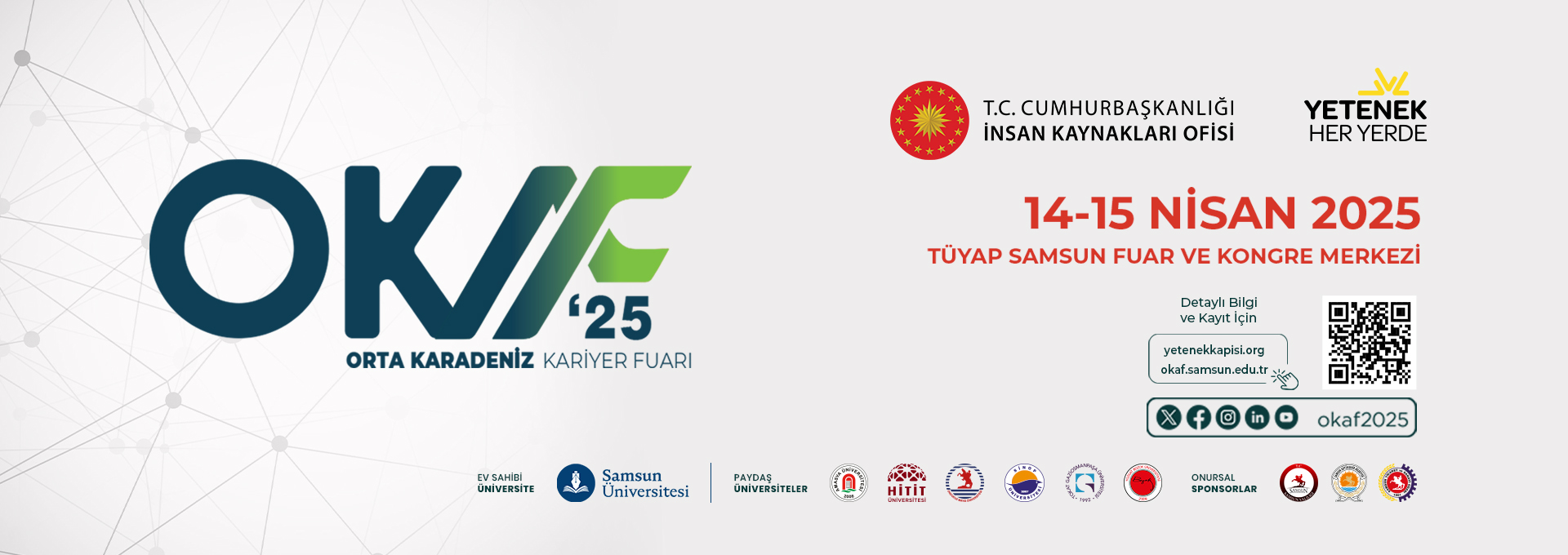 Orta Karadeniz Kariyer Fuarı (OKAF'2025) 14-15 Nisan 2025