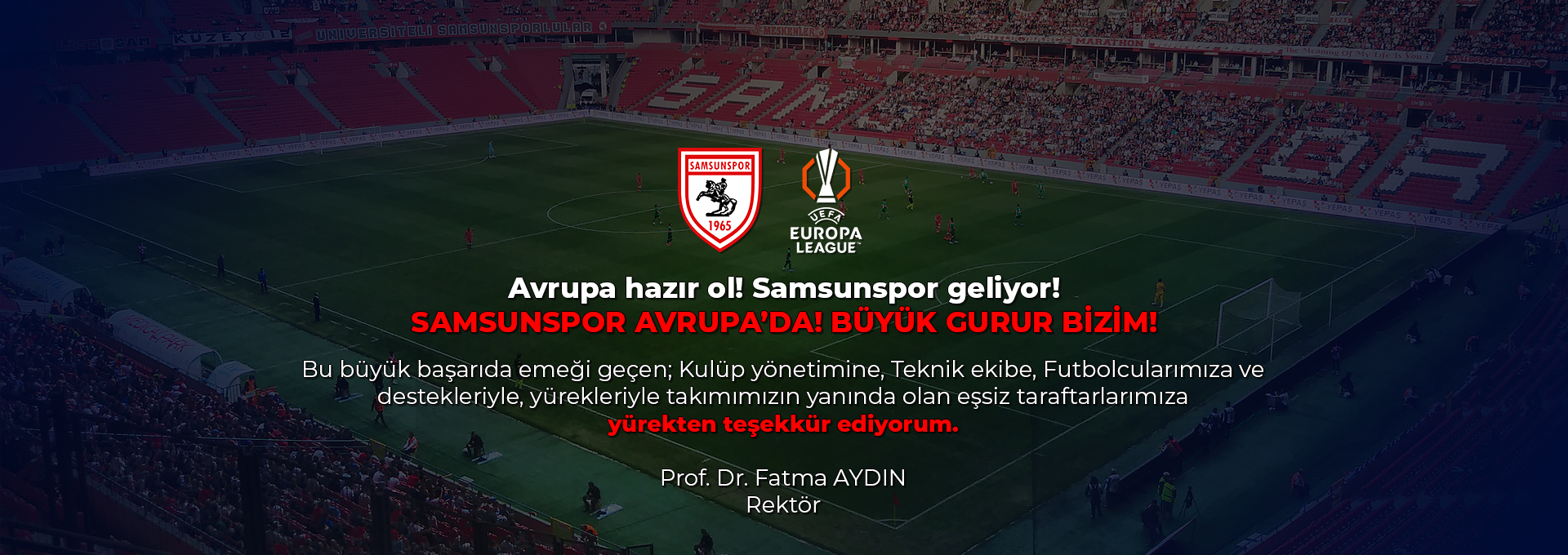 Samsunspor’umuzla Gurur Duyuyoruz!