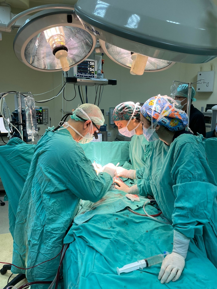 OMÜ Tıp Fakültesi Hastanesi Koltuk Altından Küçük Kesi ile Kalp