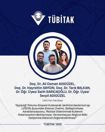 Doç. Dr. Ali Osman Adıgüzel’in TÜBİTAK Başarısı