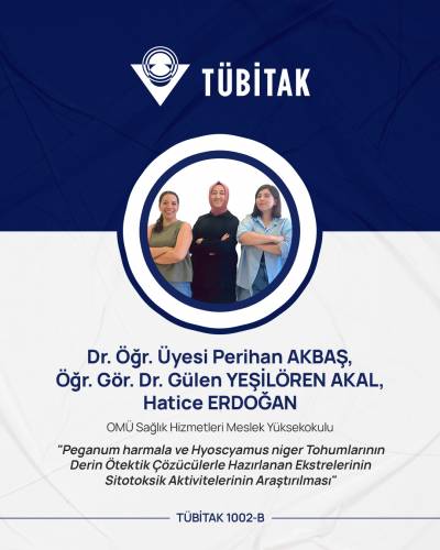 Dr. Öğretim Üyesi Perihan Akbaş’ın TÜBİTAK Başarısı