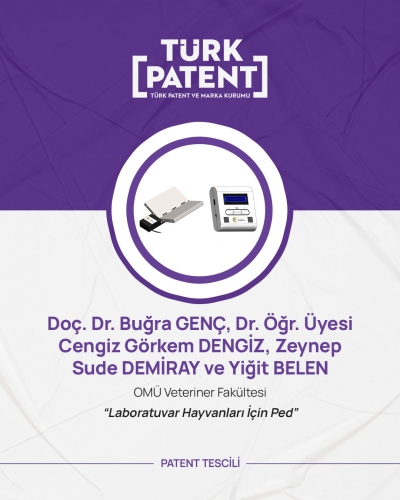 ‘Laboratuvar Hayvanları İçin Ped’ Patenti Tescillendi