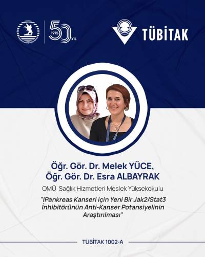 Öğr. Gör. Dr. Melek Yüce’nin projesine TÜBİTAK Desteği