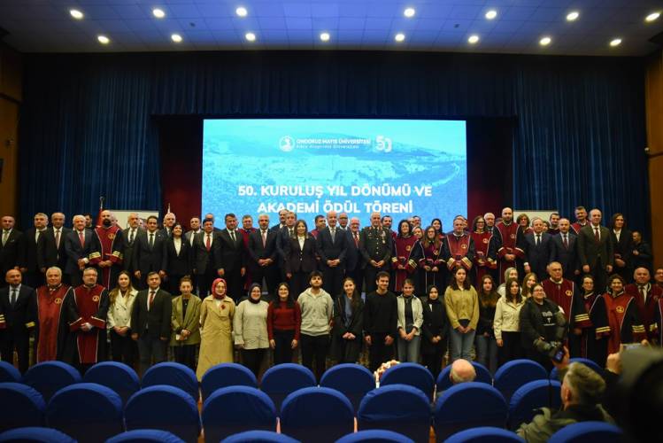 OMÜ 50. Yılını Akademi Ödülü Töreniyle Kutladı