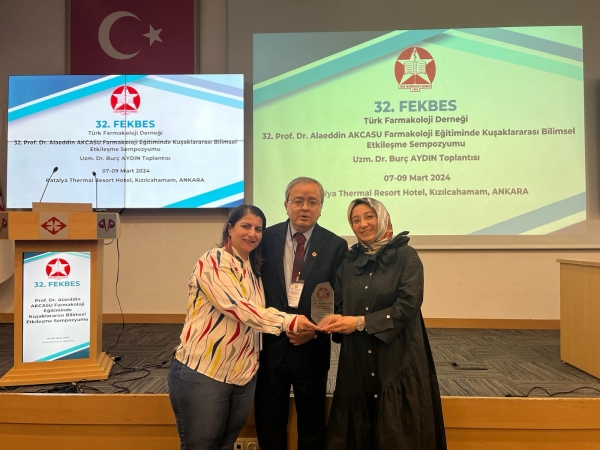 Türk Farmakoloji Derneğinden OMÜ Dr. Öğr. Üyesi Büşra Dinçer'e Ödül