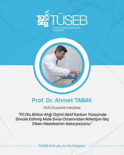 Prof. Dr. Ahmet Tabak’ın TÜSEB Proje Başarısı