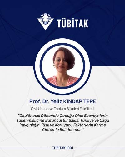 Prof. Dr. Yeliz Kındap Tepe’nin TÜBİTAK Başarısı