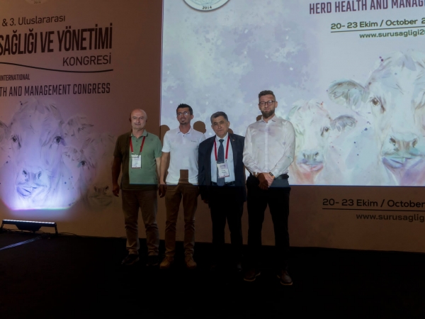 Veteriner Fakültesi Akademisyeni Ümit Özcan’a Sözlü Bildiri Üçüncülük Ödülü